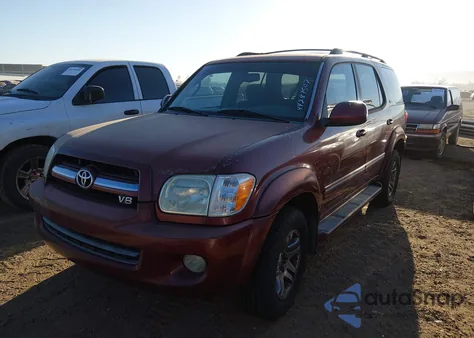 2006 Toyota Sequoia Sr5 V8 из США, поврежденный, VIN 5TDBT44A26S273635
